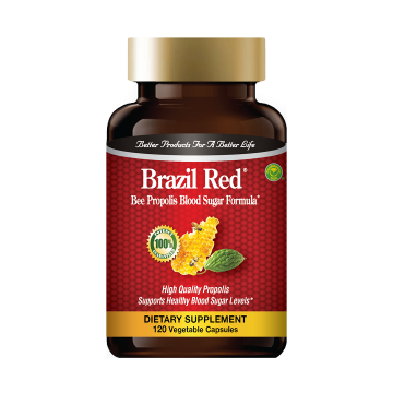 Brazil Red - Bee Propolis Blood Sugar Formula: Buy 1 Bottle, Get 1 Bottle Bee Propolis Capsules FREE!